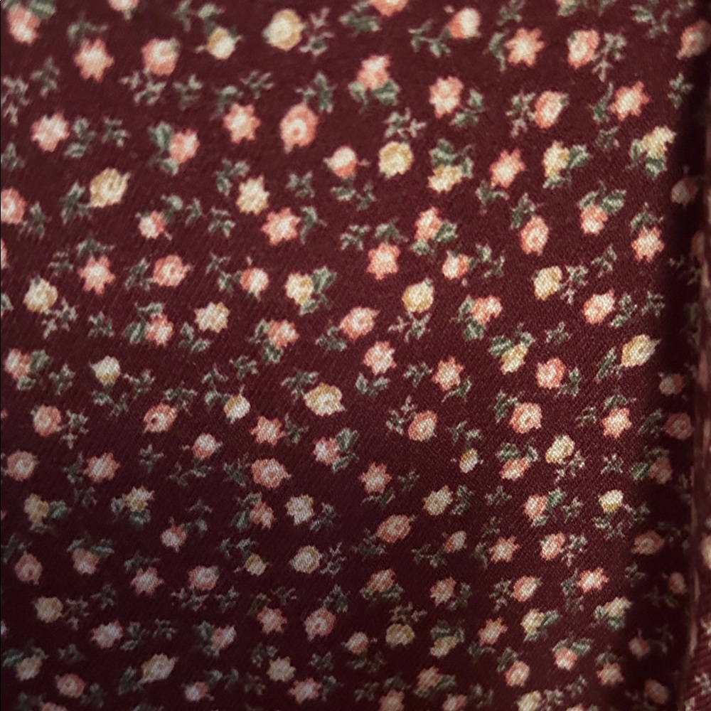 Arizona Jean Company Burgundy Floral Mini Dress - Picture 6 of 9